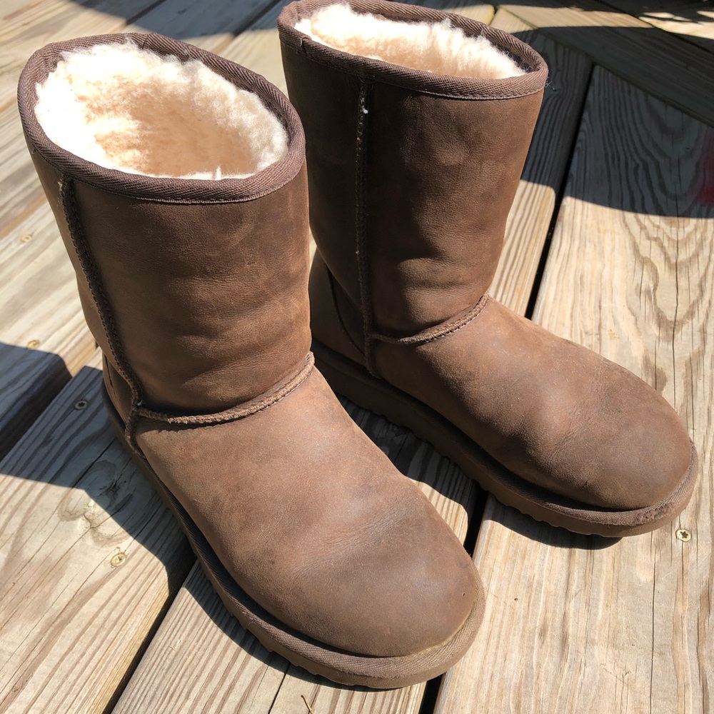 Leather UGG boots